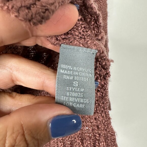 2/$30 Charlotte Russe Pullover Crew Neck Sweater Plum Small #A0208 TRB2 - Picture 6 of 7